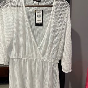 Jordan Taylor white bathing suit coverup dress. XL. New with tags